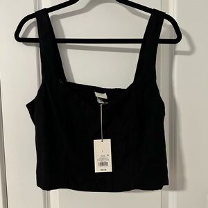 Nwt linen crop top